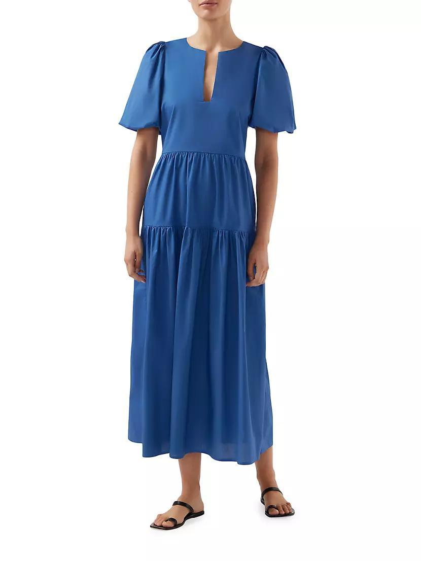 Mira Tiered Midi Dress Product Image
