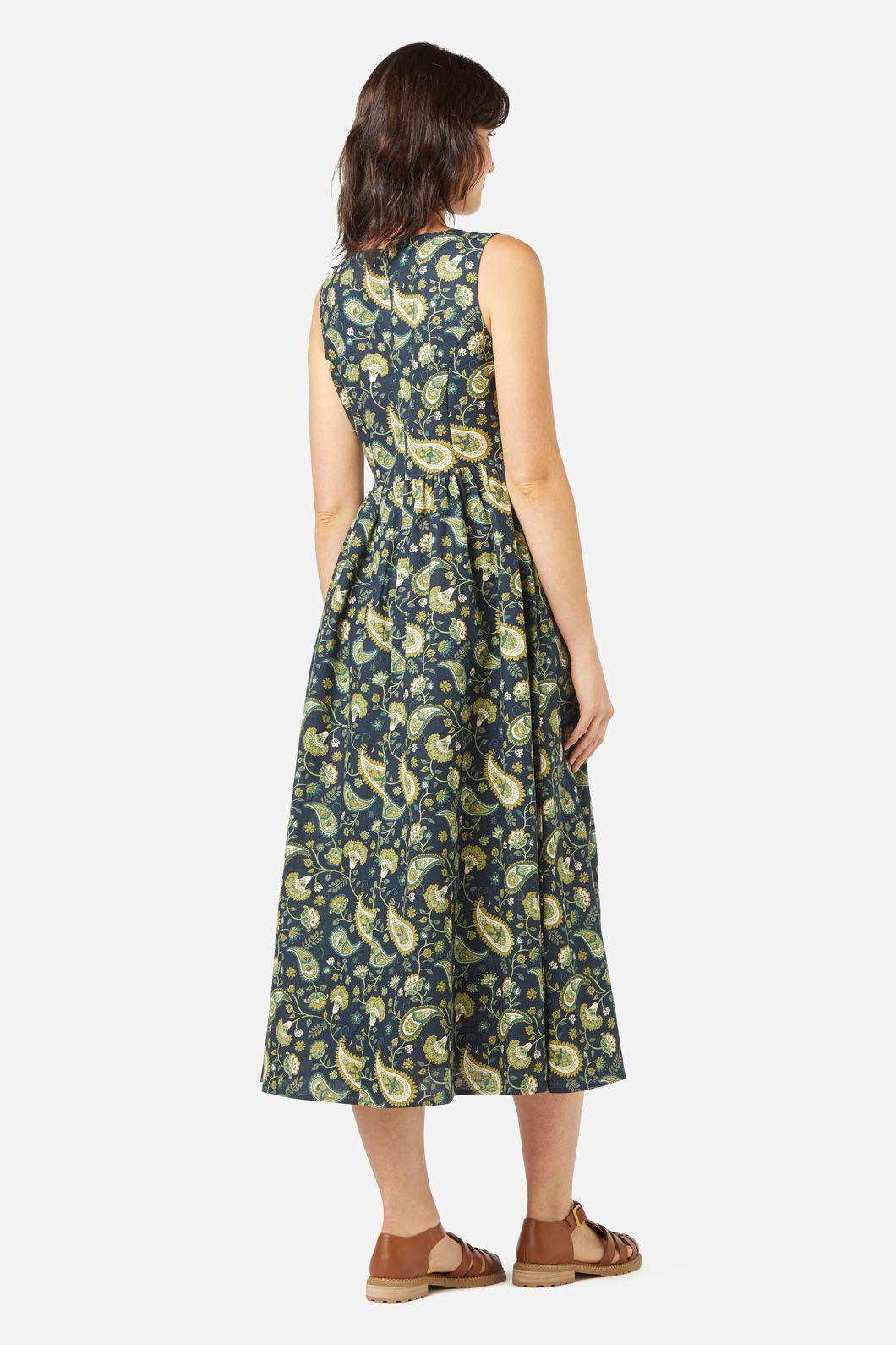 Boho Paisley Midi Dress Product Image