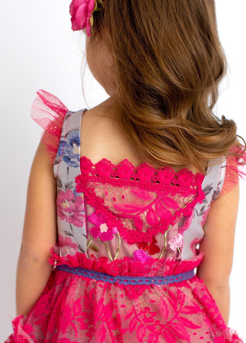 Zaliki Dress in Fuchsia Girls Product Image
