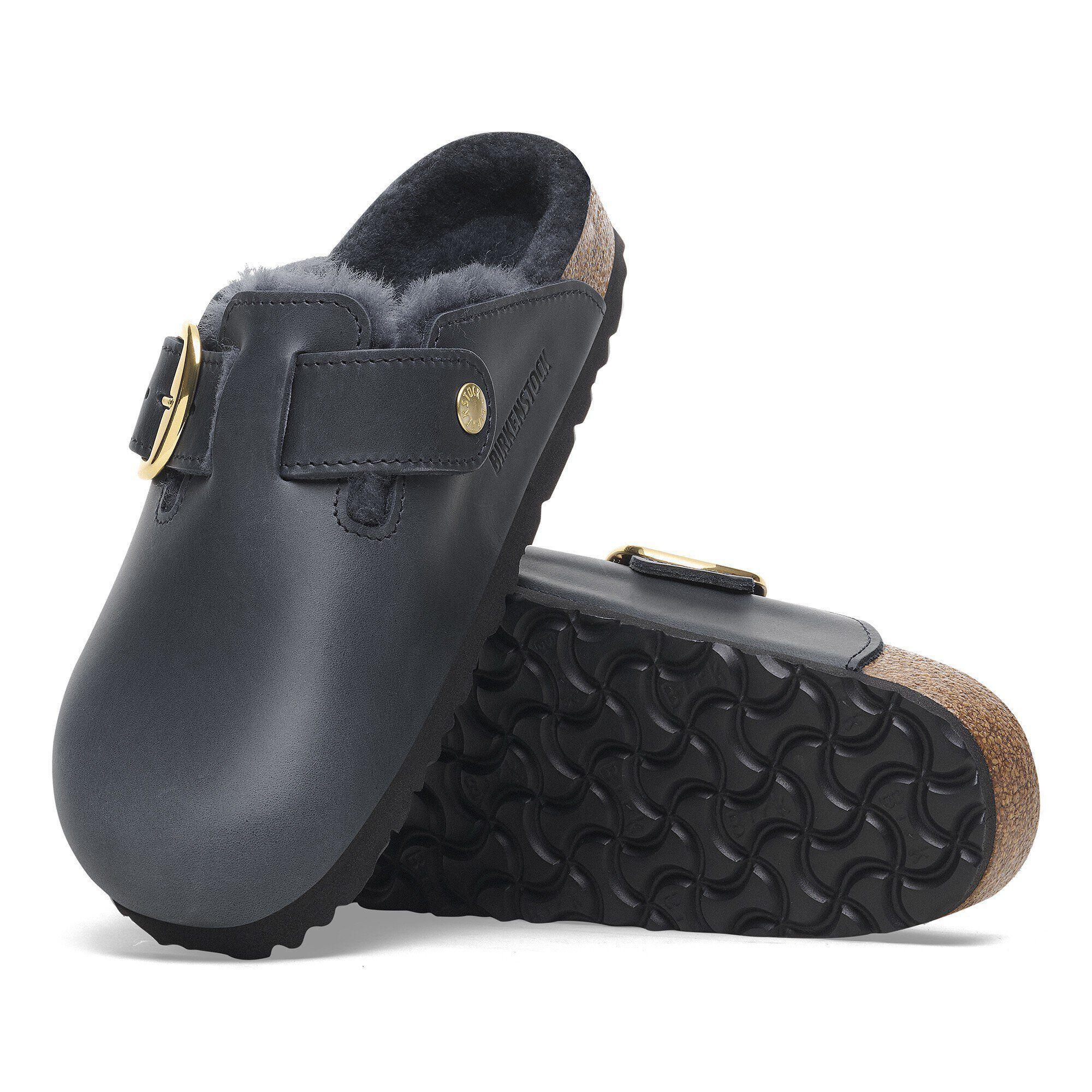 Boston Big Buckle Shearling Oiled Leather Zinfandel Product Image