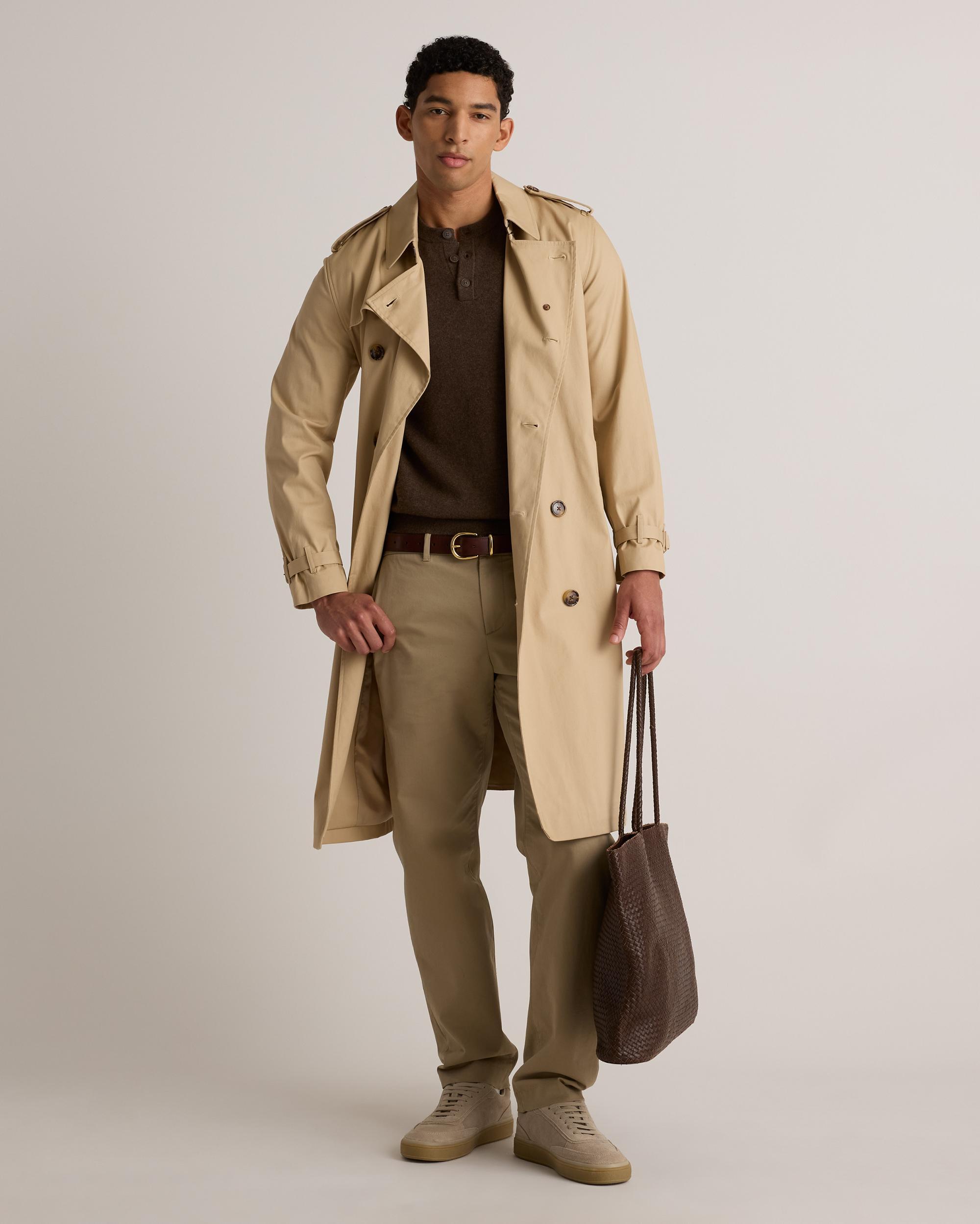 Quince | Men's Mongolian Cashmere Henley Sweater Size XL Product Image