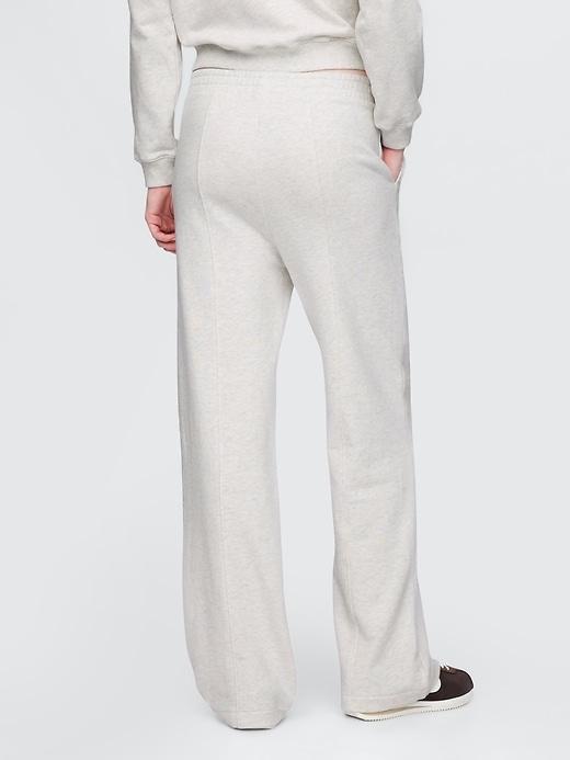 Heavyweight French Terry Seamed Wide-Leg Sweatpants Product Image