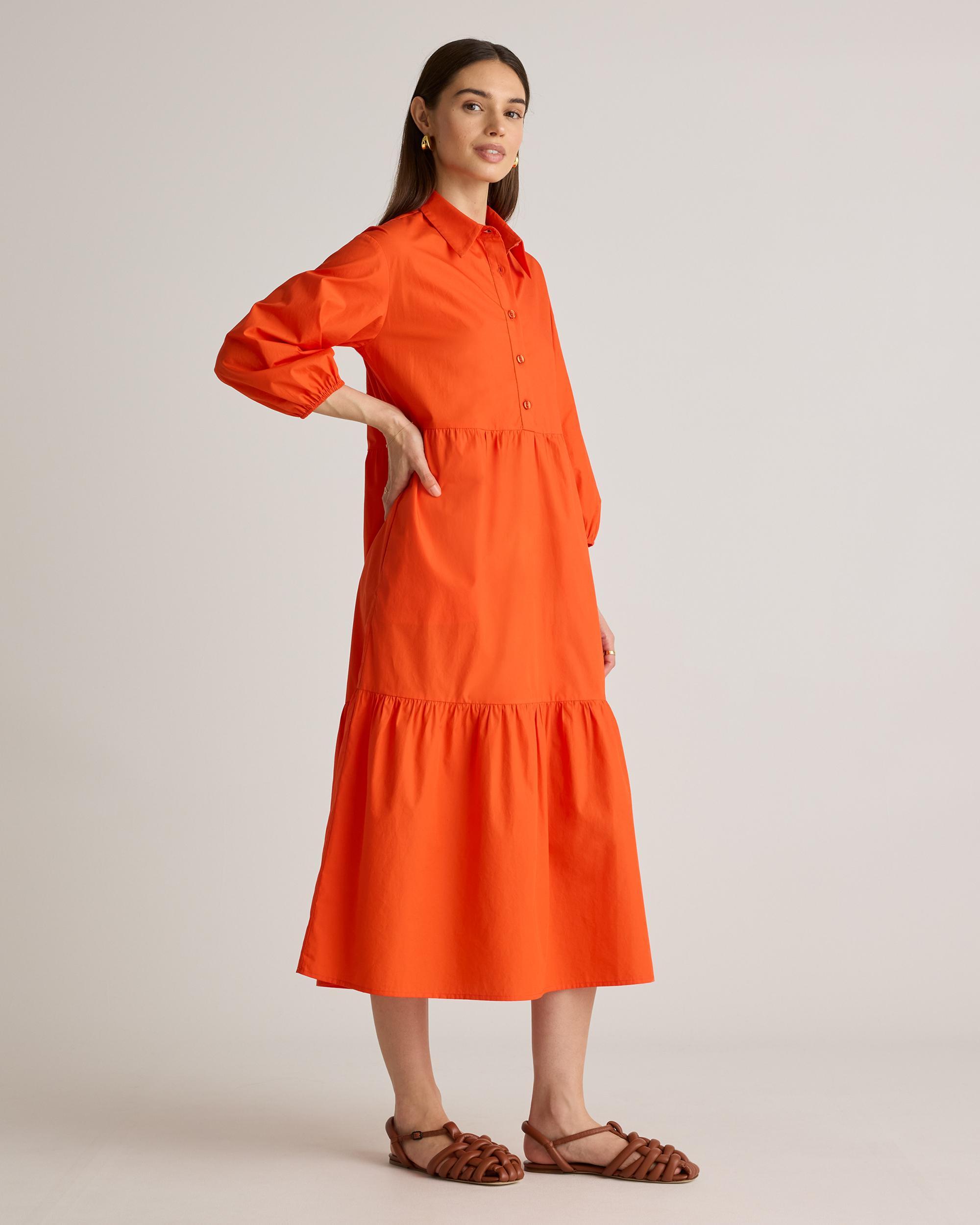 Quince | Women's Poplin Midi Tunic Dress Size XL, Organic Cotton Product Image