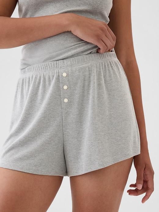 Mini Rib PJ Shorts Product Image