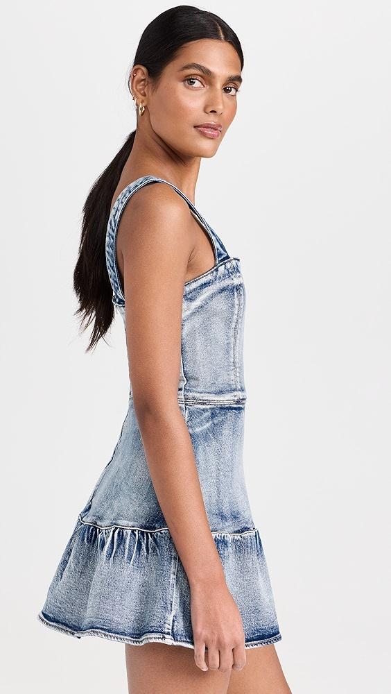 Amanda Uprichard Piper Romper In Denim | Shopbop Product Image