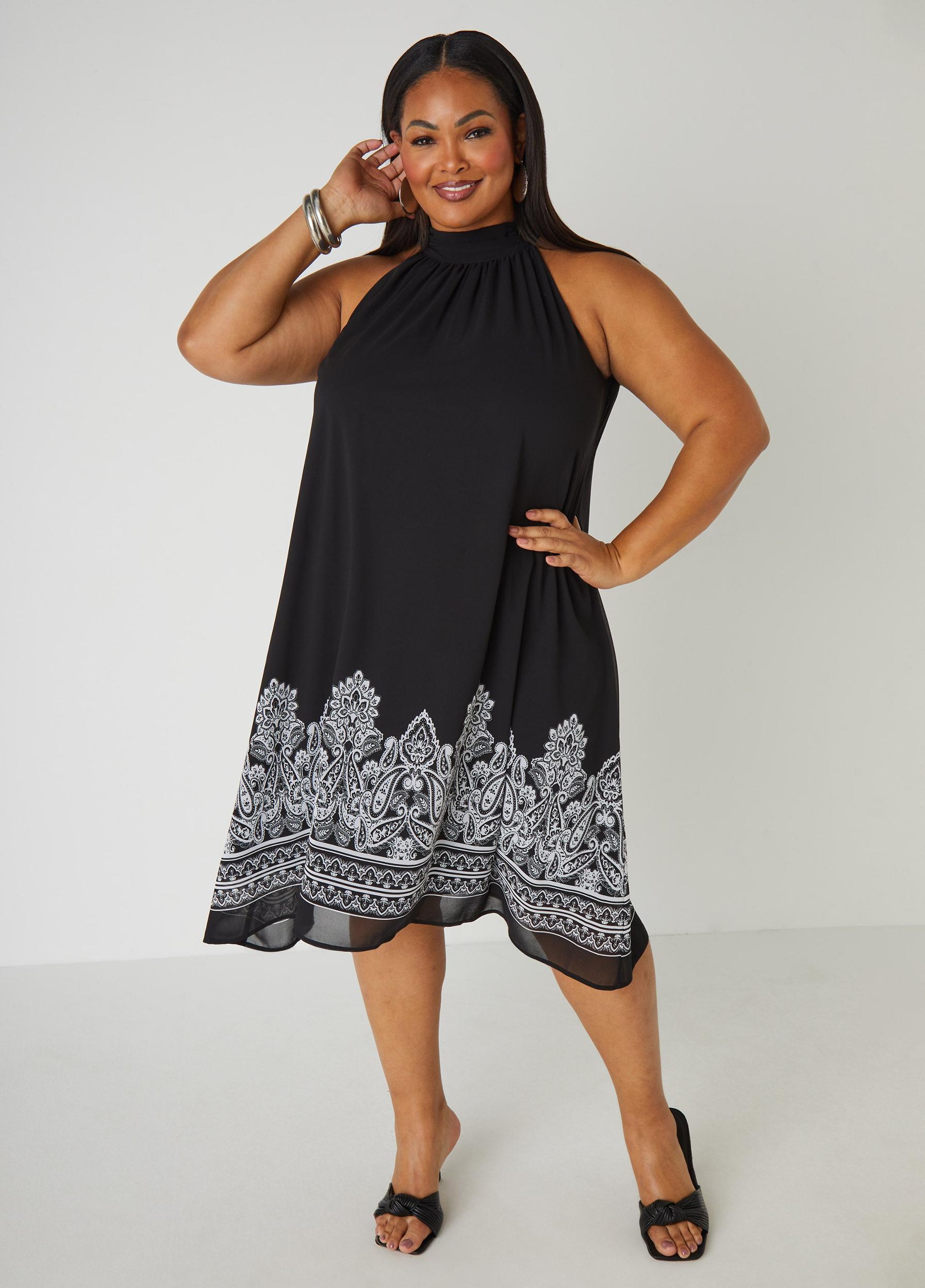 Paisley Print Swing Dress Product Image