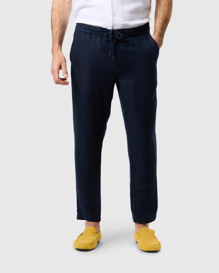 MENS FATE LINEN DRAWSTRING PANT - B6P471C200 Product Image