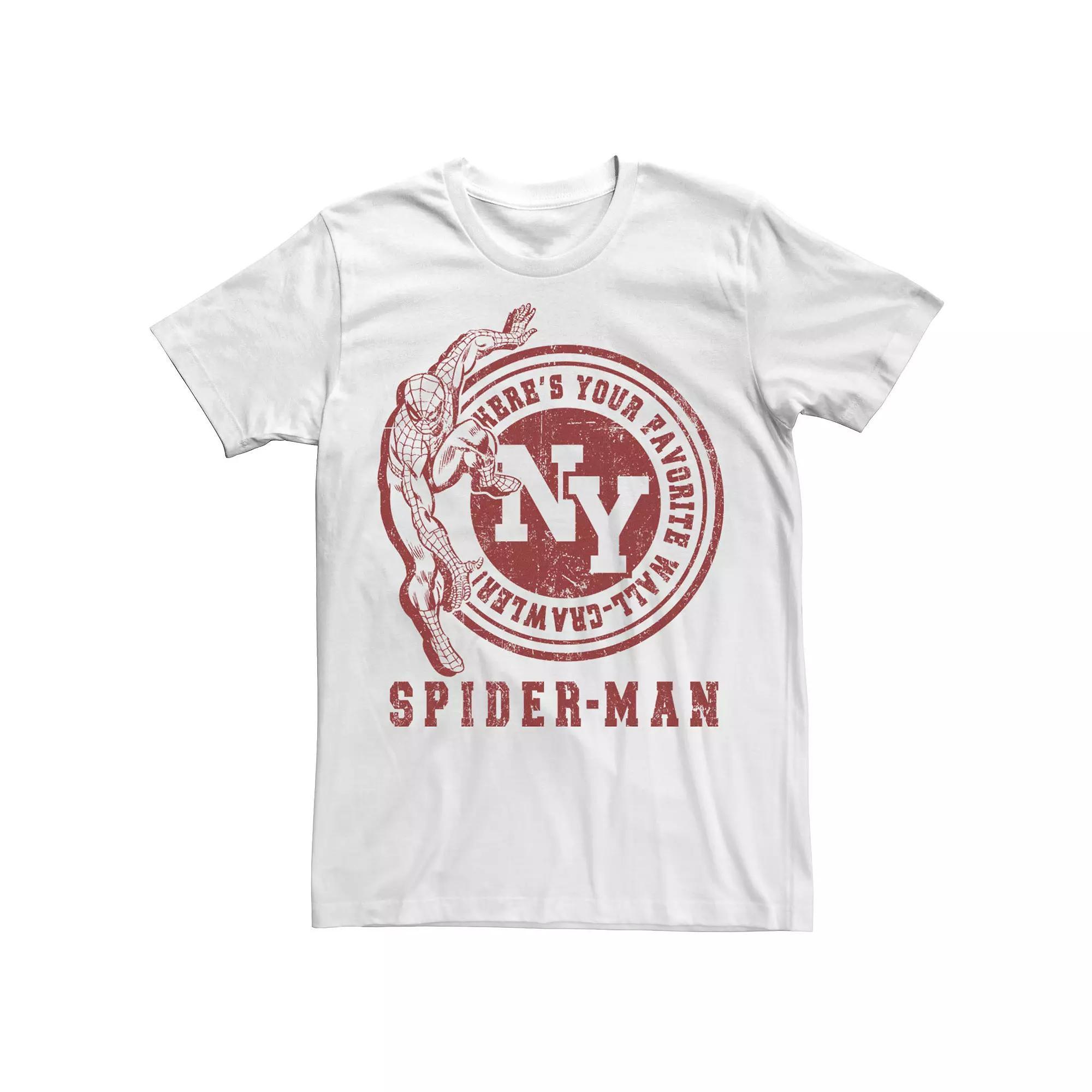 Men's Marvel Spider-Man Favorite Rock Crawler Tee, Size: XXL, Light Blue Product Image