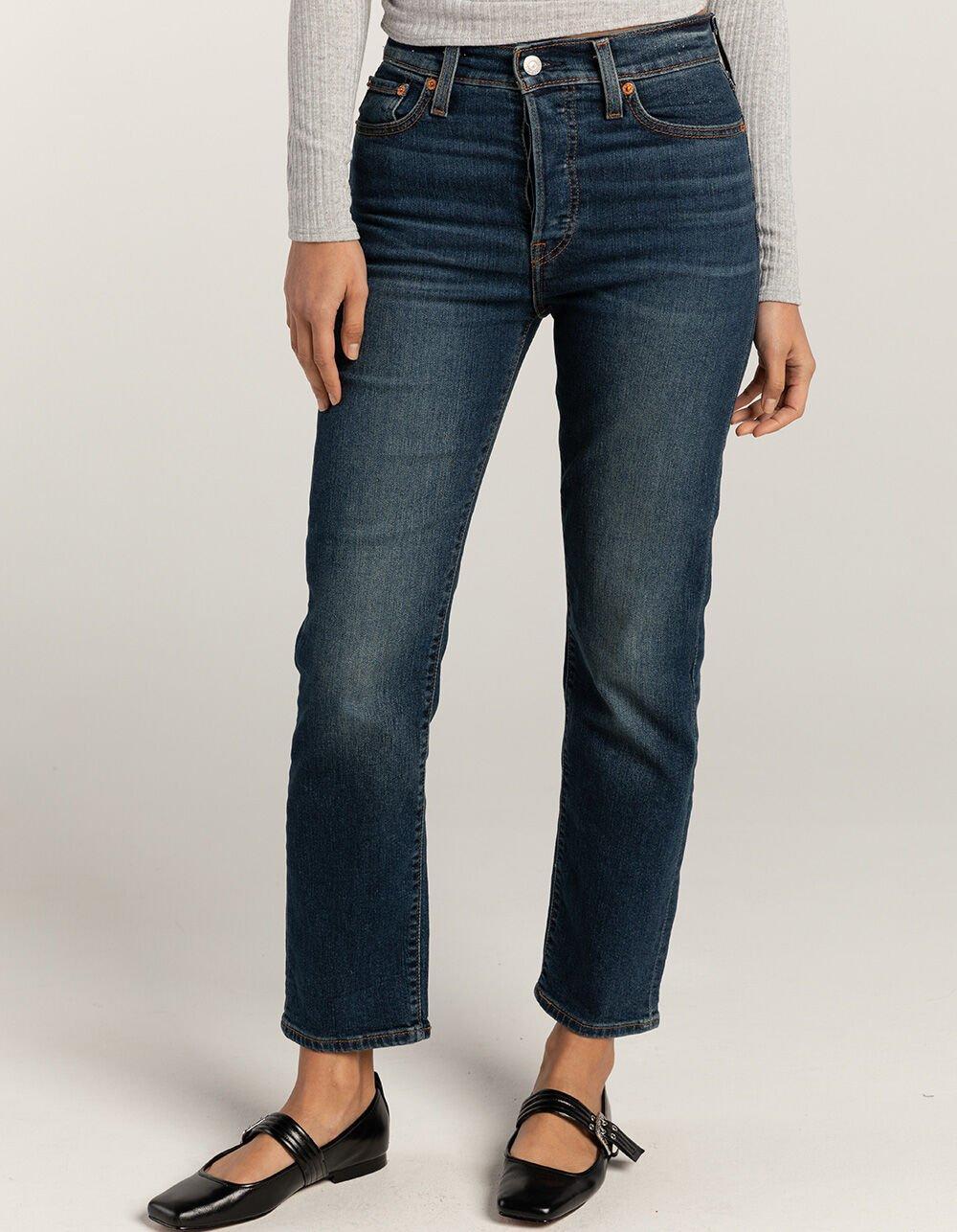 LEVI'S Wedgie Straight Womens Jeans - Indigo Here We Go Product Image