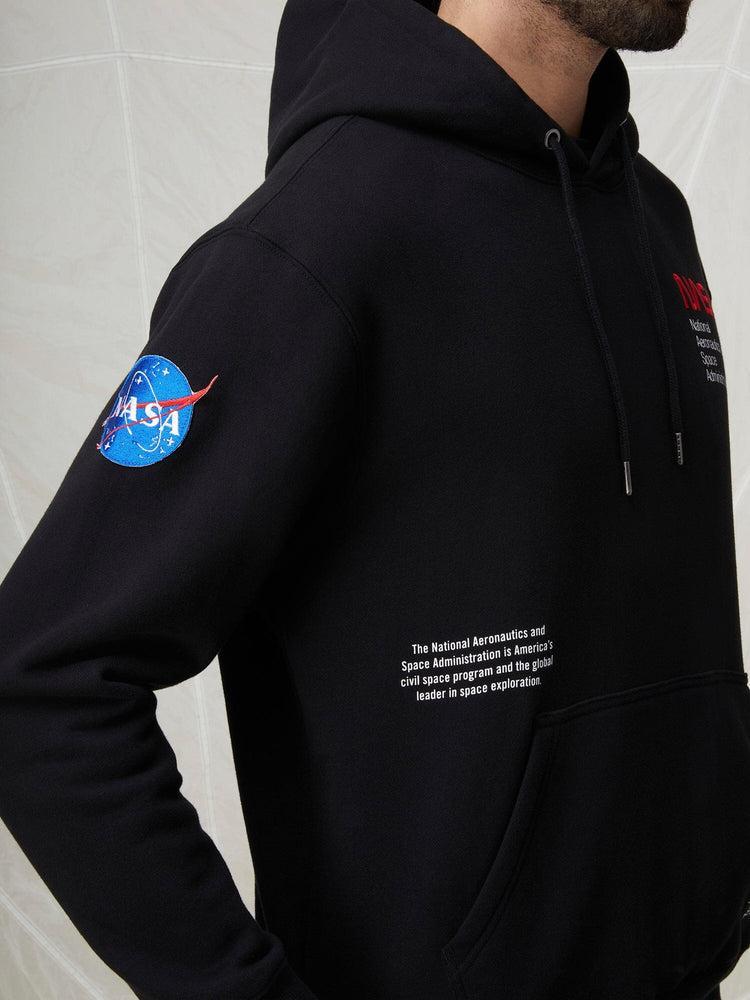 NASA WORM LOGO HOODIE (CHARCOAL) Product Image