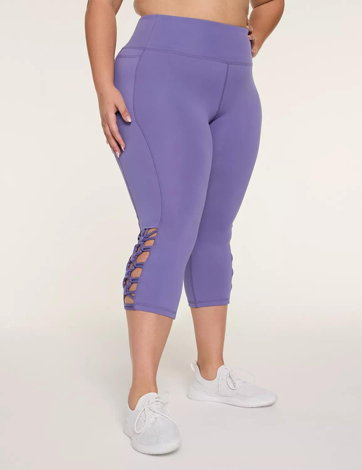 LIVI High-Rise LIVI Soft Macrame-Detail Capri Legging Product Image