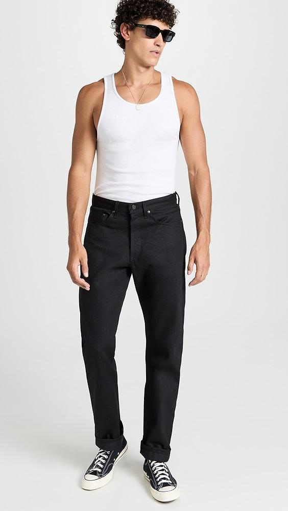 Naked & Famous True Guy - Solid Black Selvedge Jeans | Shopbop Product Image