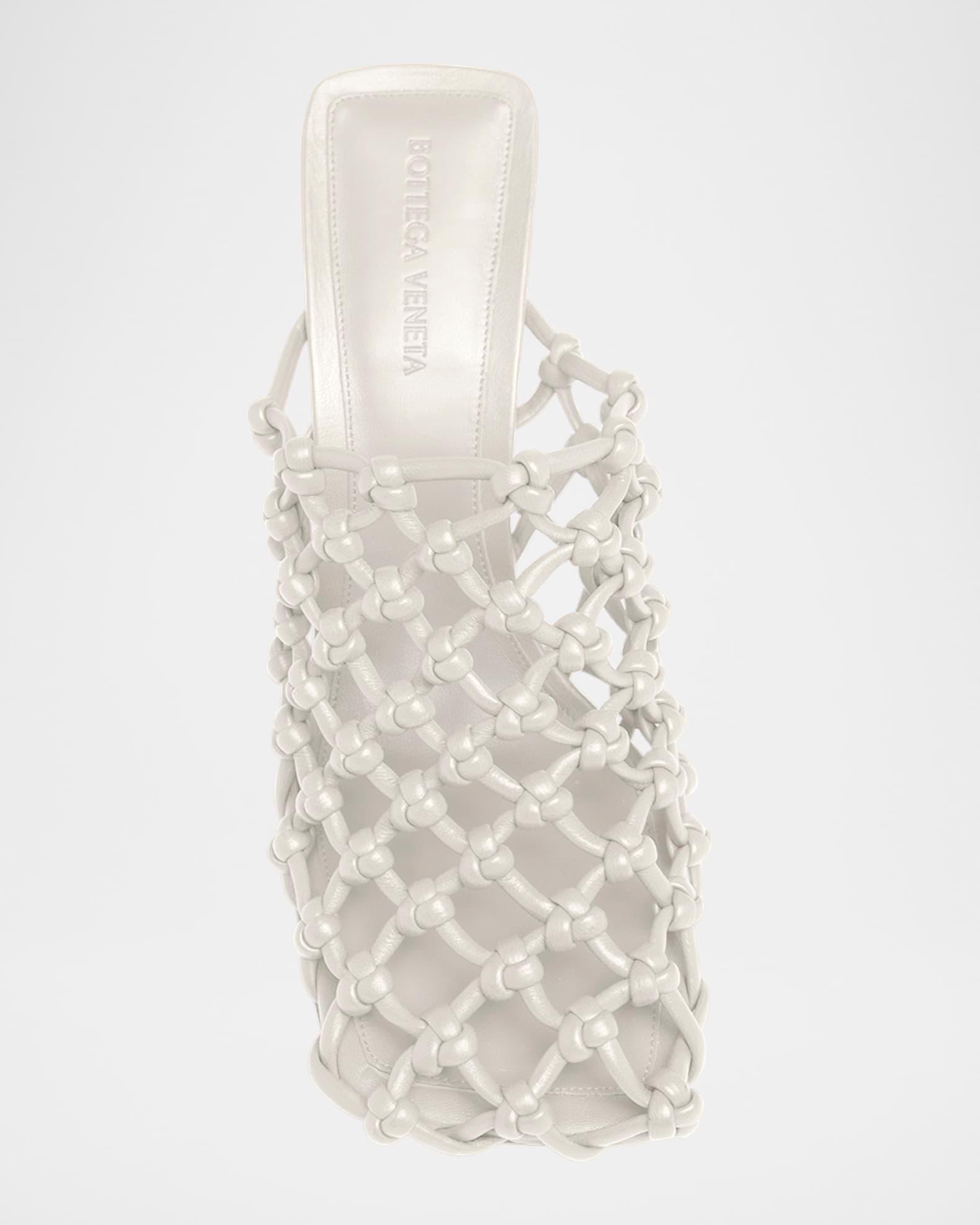 Frog Knotted Leather Stiletto Mules  Product Image