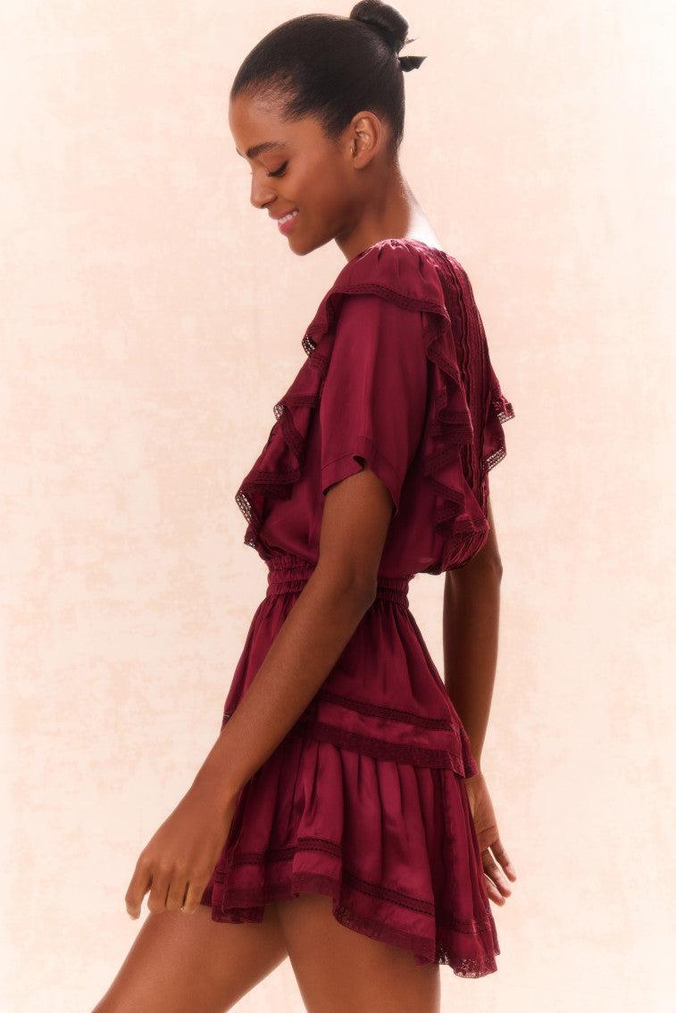 Natasha Ruffle Mini Dress Product Image