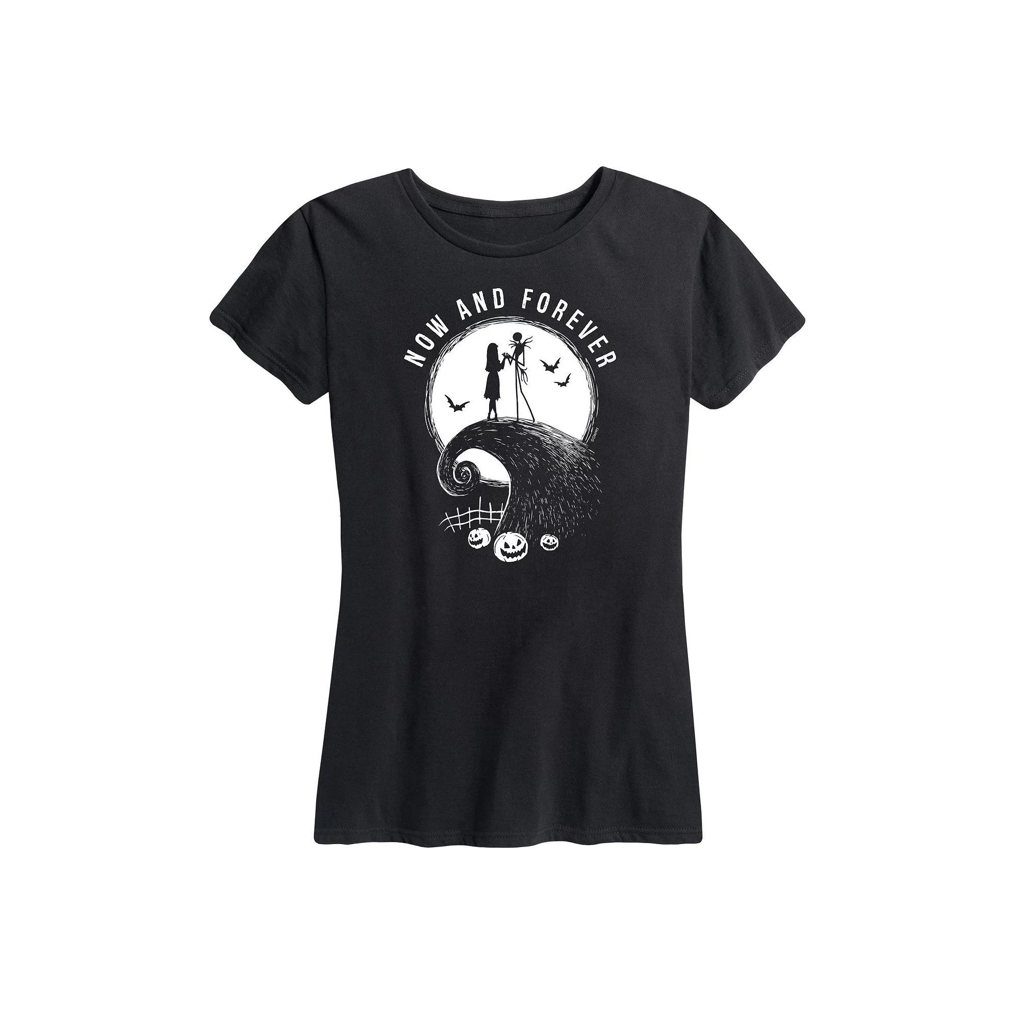 Disney's Nightmare Before Christmas Women's Now and Forever Graphic Tee, Girl's, Size: Large, Blue Product Image