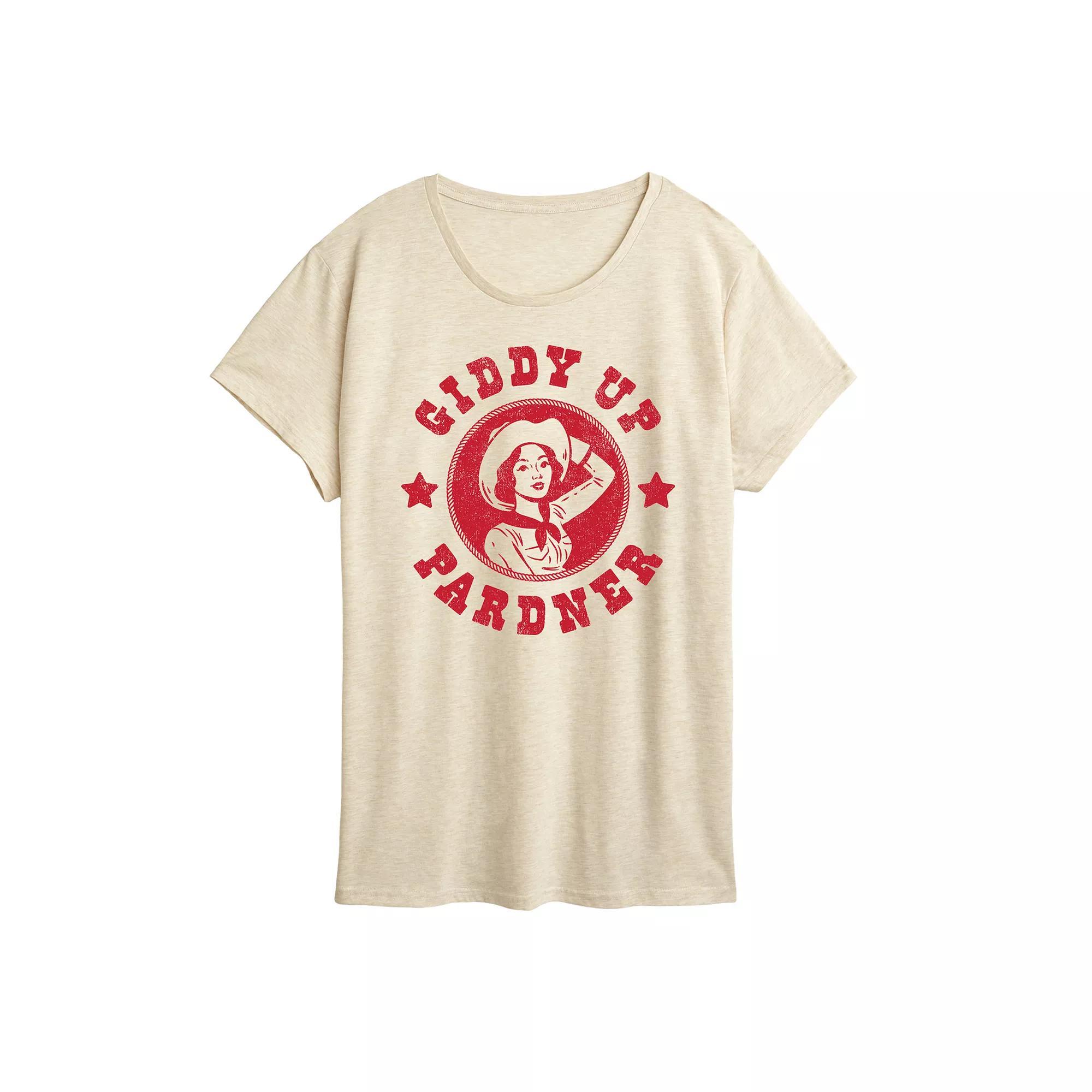 Womens Giddy Up Pardner Graphic Tee Product Image