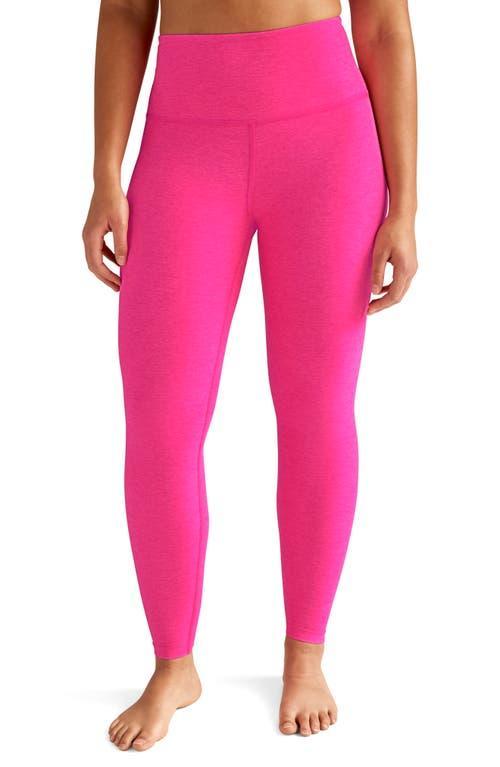 Beyond Yoga Spacedye Caught In The Midi High-Waisted Legging (Warm Clay Heather) Women's Casual Pants Product Image