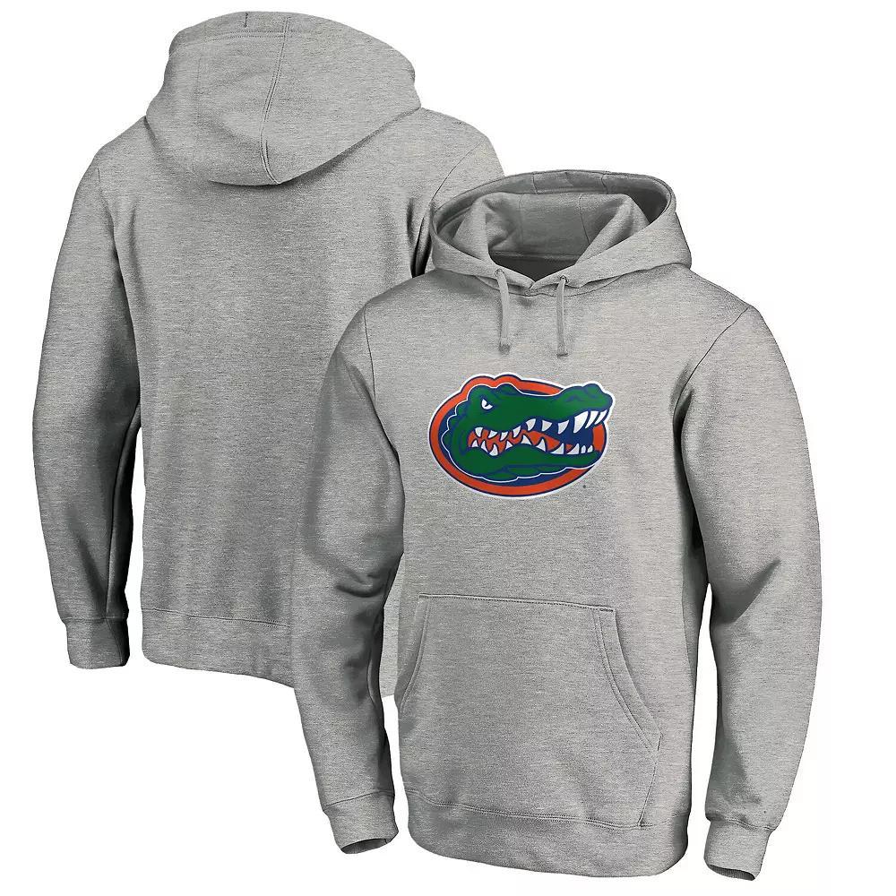 Men's Fanatics Heather Gray Florida Gators Primary Logo Pullover Hoodie, Size: 3XL, Grey Product Image