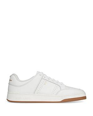 Saint Laurent Womens Sl/61 Low-top Sneakers in Smooth and Grained Leather Product Image