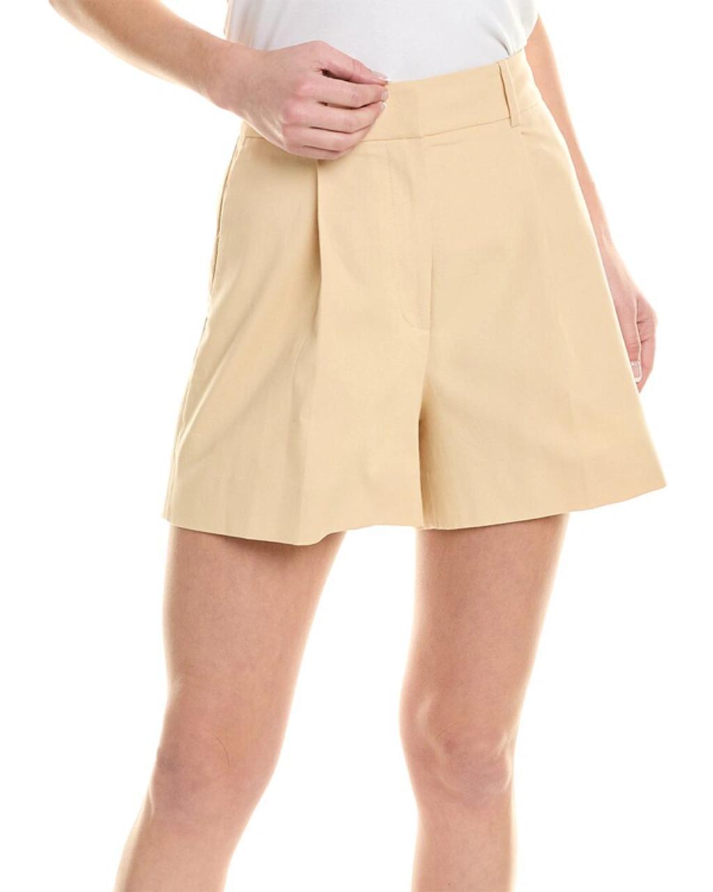 REBECCA TAYLOR Suiting Tailored Short In Beige Product Image