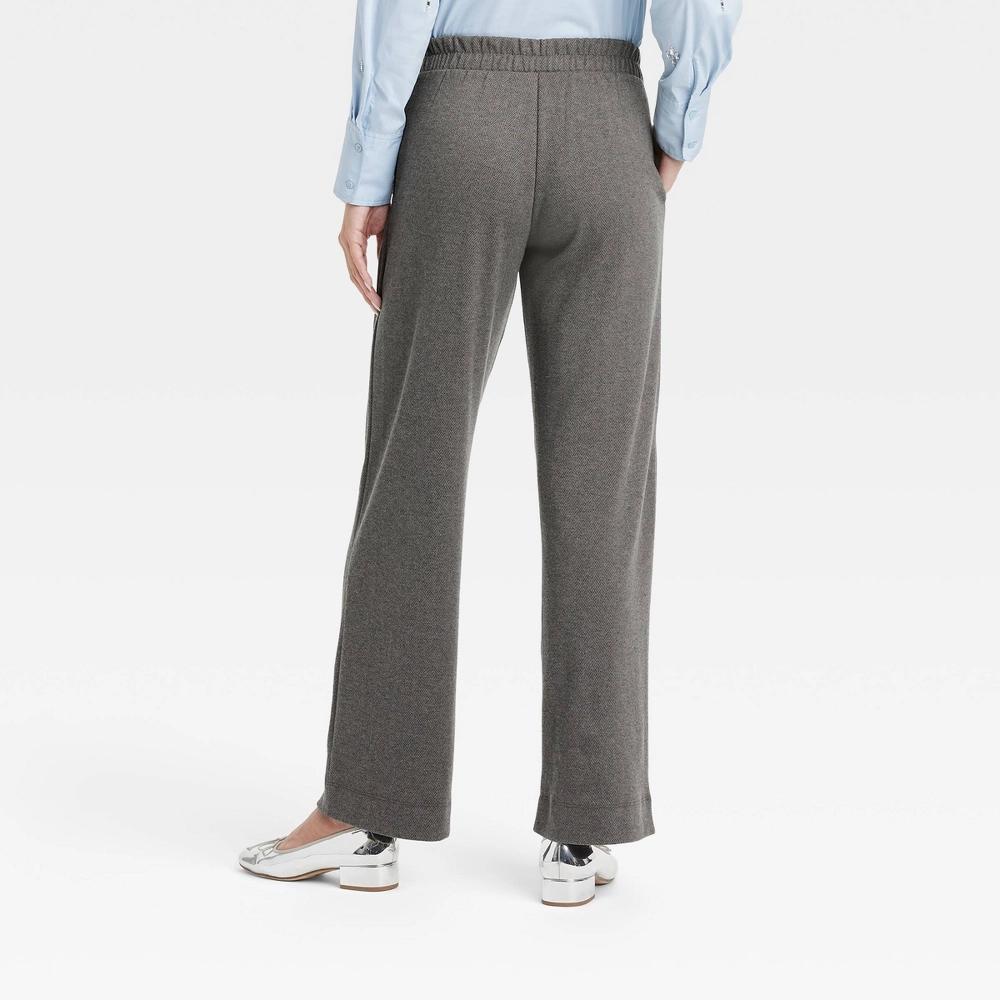 Womens High-Rise Straight Leg Pull-On Pants - A New Day XL Product Image