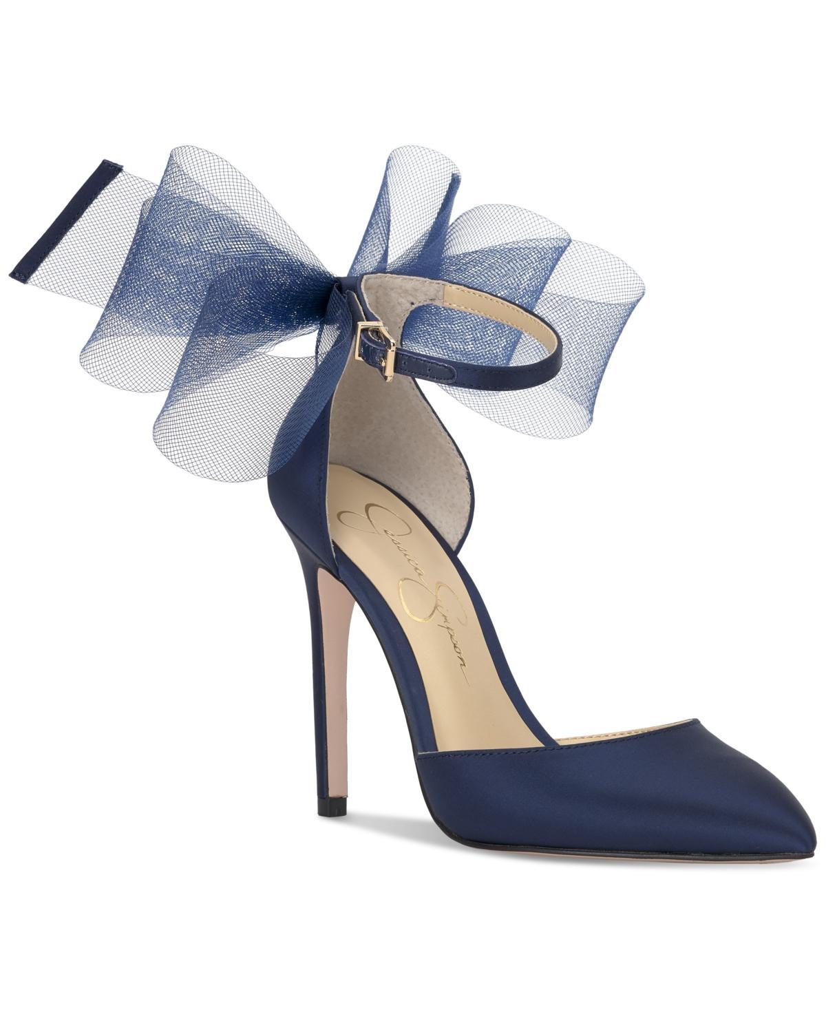 Jessica Simpson Phindies Oversized Tulle Bow Back Dress Pumps Product Image