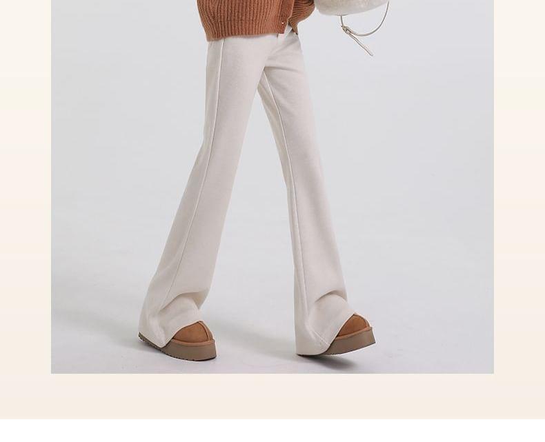 High Waist Plain Flared Sweatpants (Various Designs) Product Image