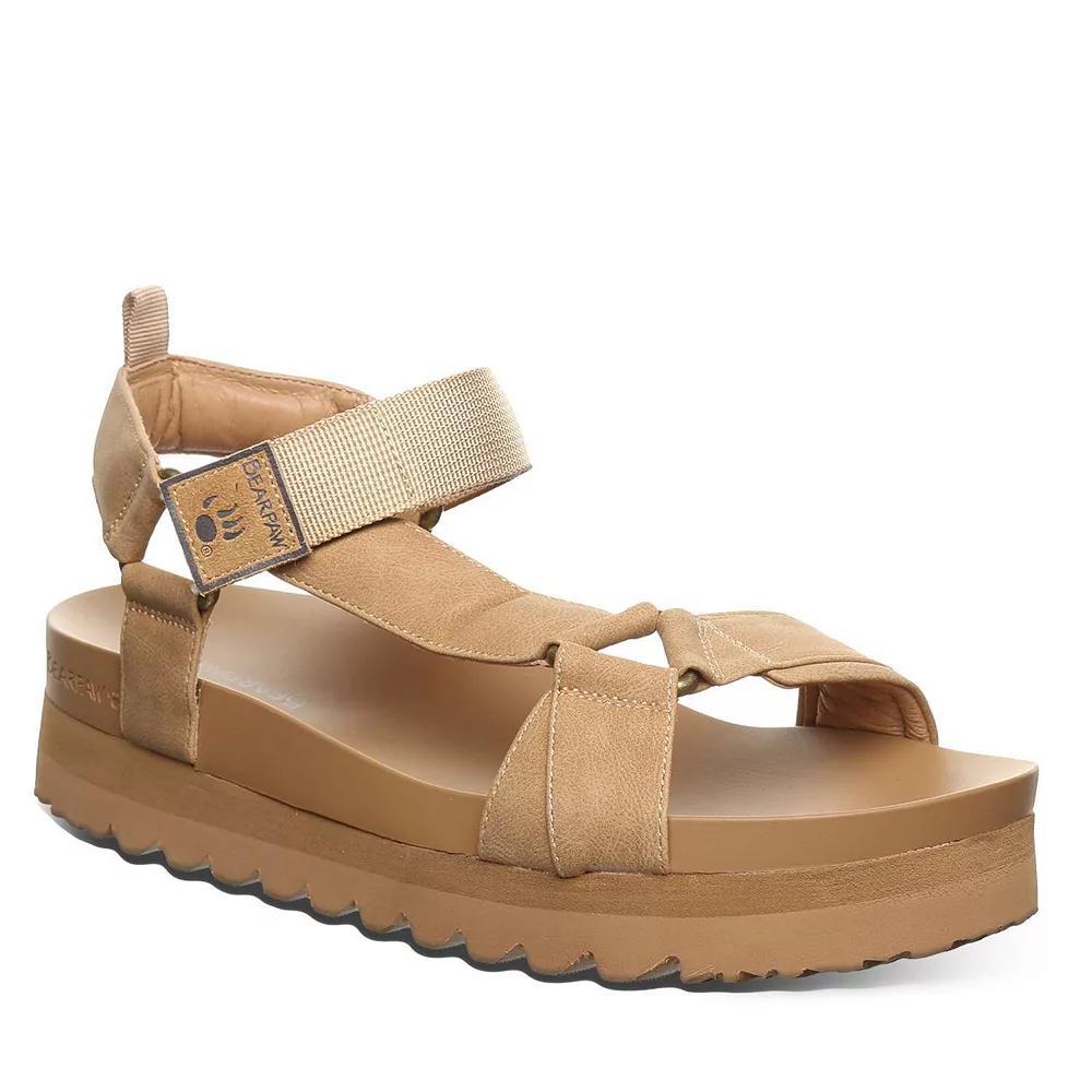 Bearpaw Hydra Women's Platform Slingback Sandals, Size: 10, Iced Brown Product Image