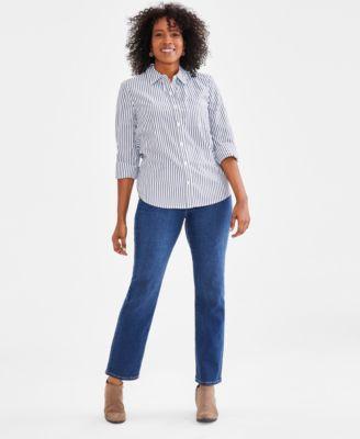 Style & Co Womens High Rise Straight-Leg Jeans, Regular, Short and Long Lengths, Created for Macys Product Image