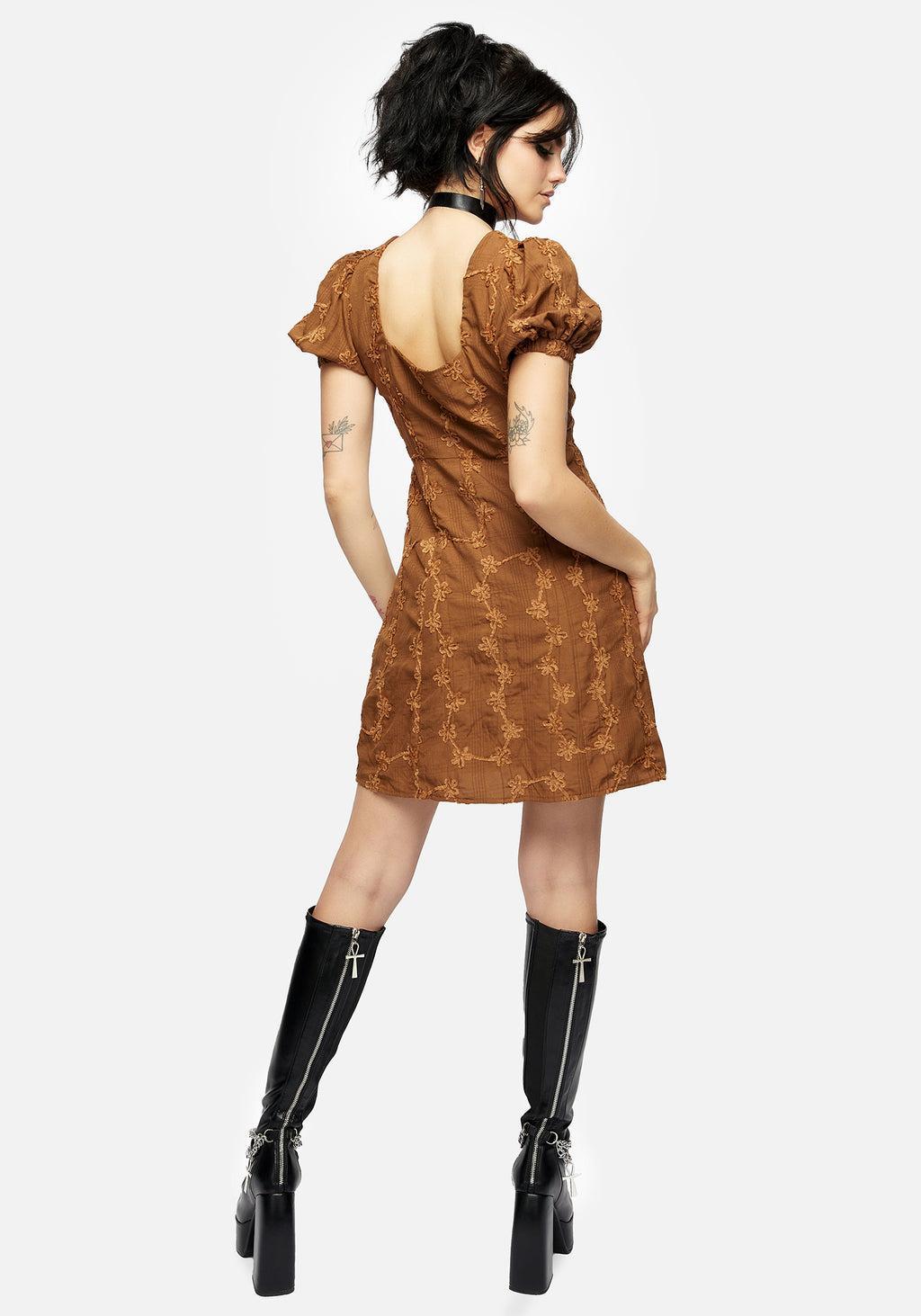 Honeysuckle Puff Sleeve Mini Dress Product Image