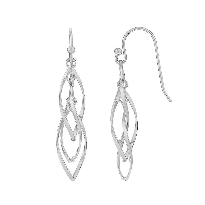PRIMROSE Sterling Silver Corkscrew Drop Earrings, Women's Product Image