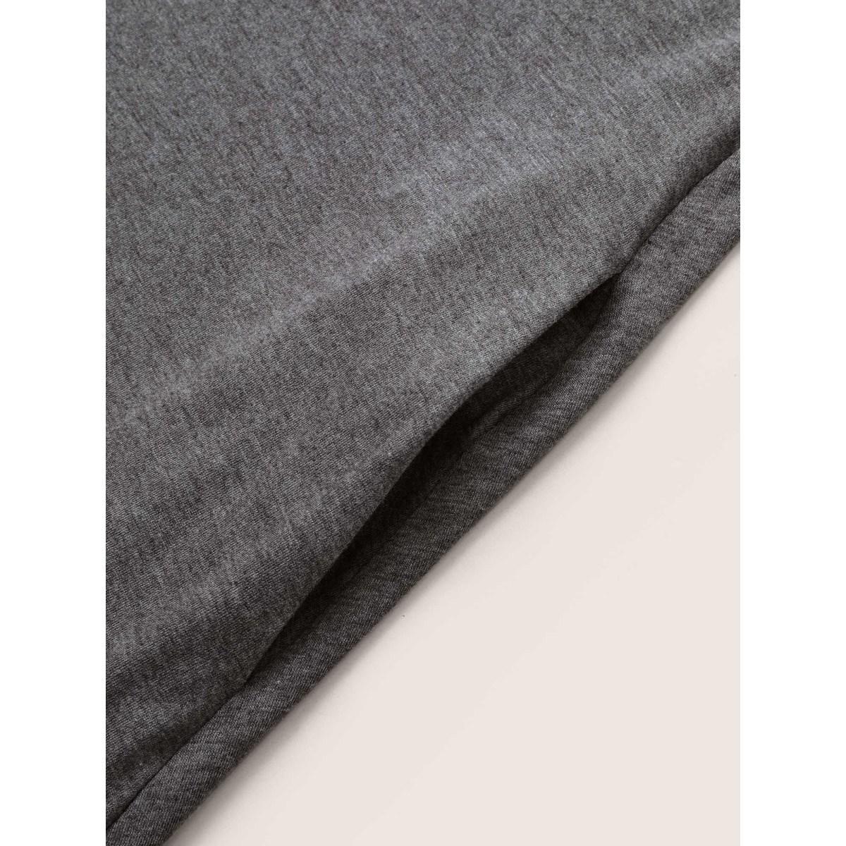 Plus Size Gray Supersoft Essentials Solid Pocket Adjustable Straps Jumpsuit Women Casual Sleeveless Non Everyday Loose Jumpsuits BloomChic 14-16/1X Product Image