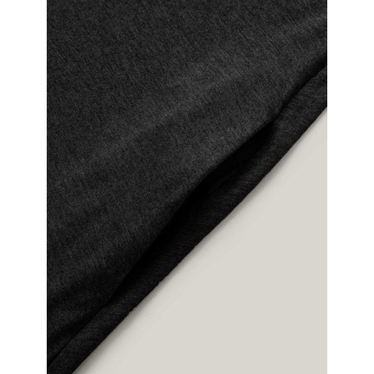 Plus Size Black Supersoft Essentials Solid Pocket Adjustable Straps Jumpsuit Women Casual Sleeveless Non Everyday Loose Jumpsuits BloomChic 30/6X Product Image