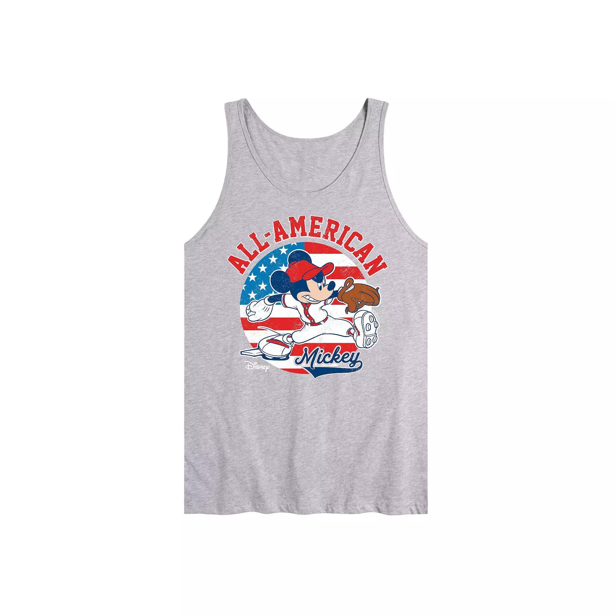 Disneys Mickey Mouse Mens Americana Baseball Tank Top Product Image