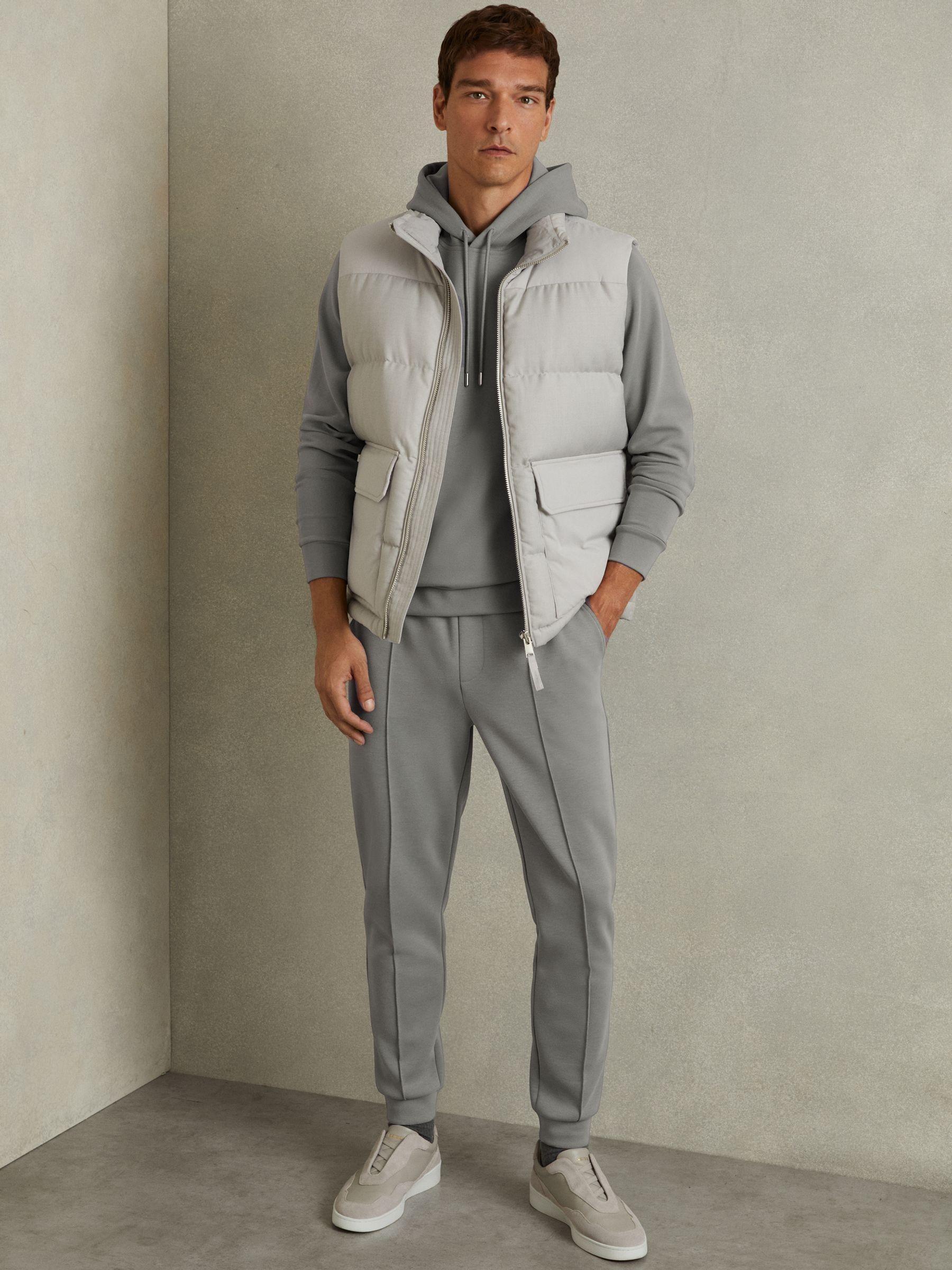 Interlock Jersey Hoodie in Flint Grey Product Image