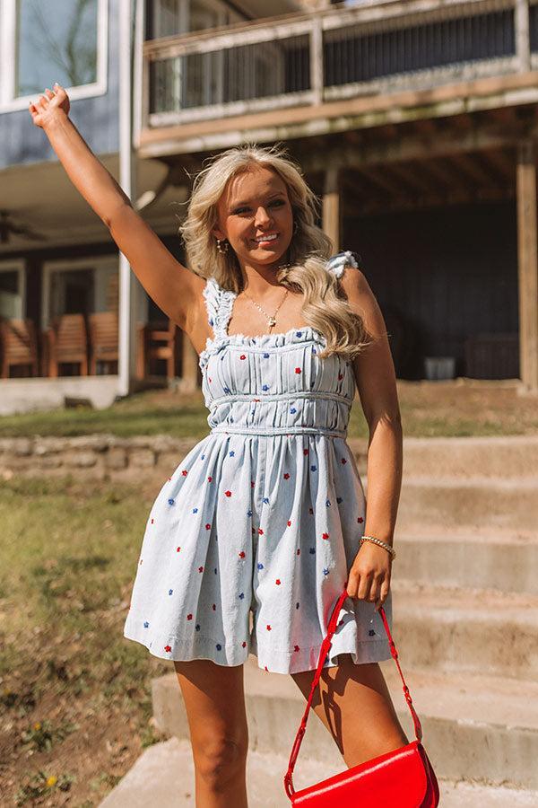 Surrounded By The Starlight Embroidered Romper Product Image