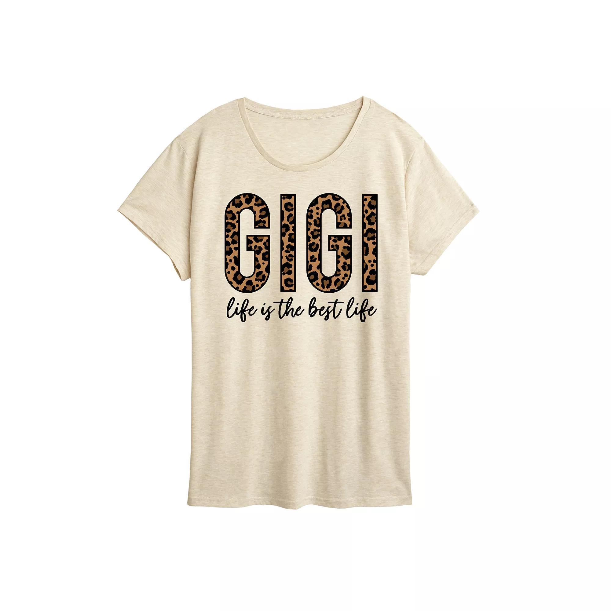 Womens Gigi Life Is The Best Life Graphic Tee Product Image