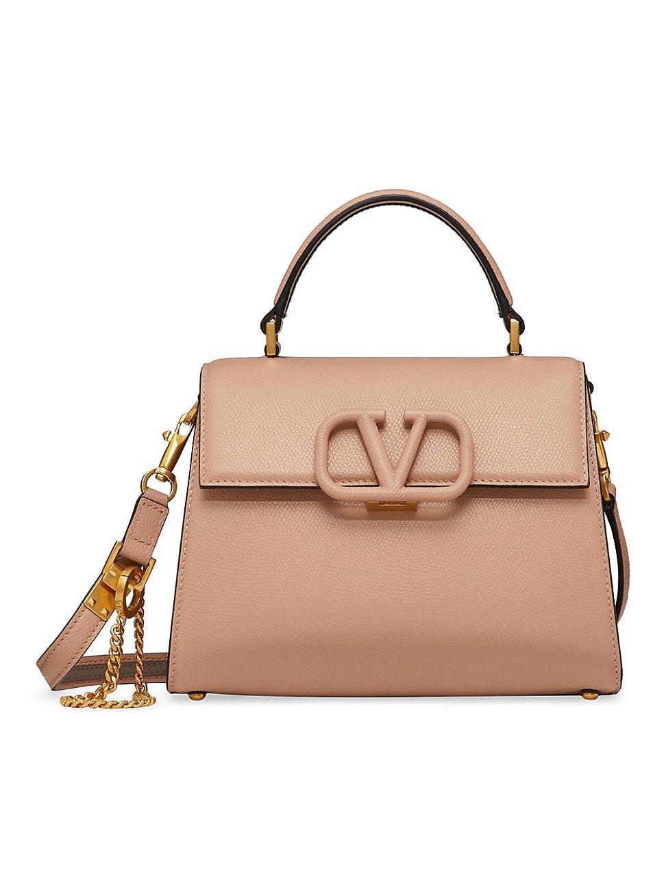 Womens Small Vsling Grainy Calfskin Handbag Product Image