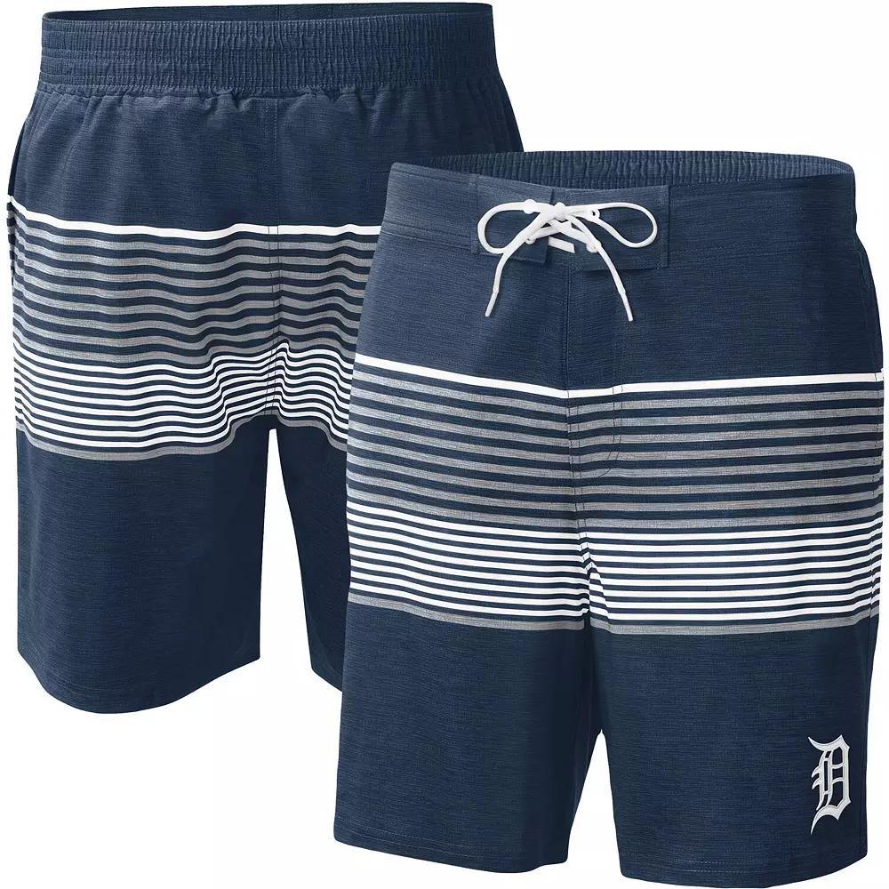 Men's G-III Sports by Carl Banks  Navy Detroit Tigers Coastline Volley Swim Shorts, Size: Large, Blue Product Image