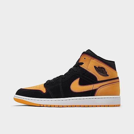 Jordan Mens AJ 1 MID SE V2 - Basketball Shoes Orange/Black/Red Product Image