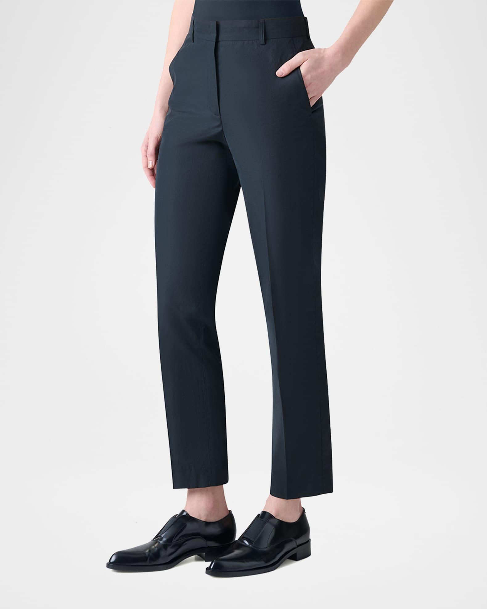 Flavin Cotton Poplin Tapered-Leg Ankle Pants Product Image