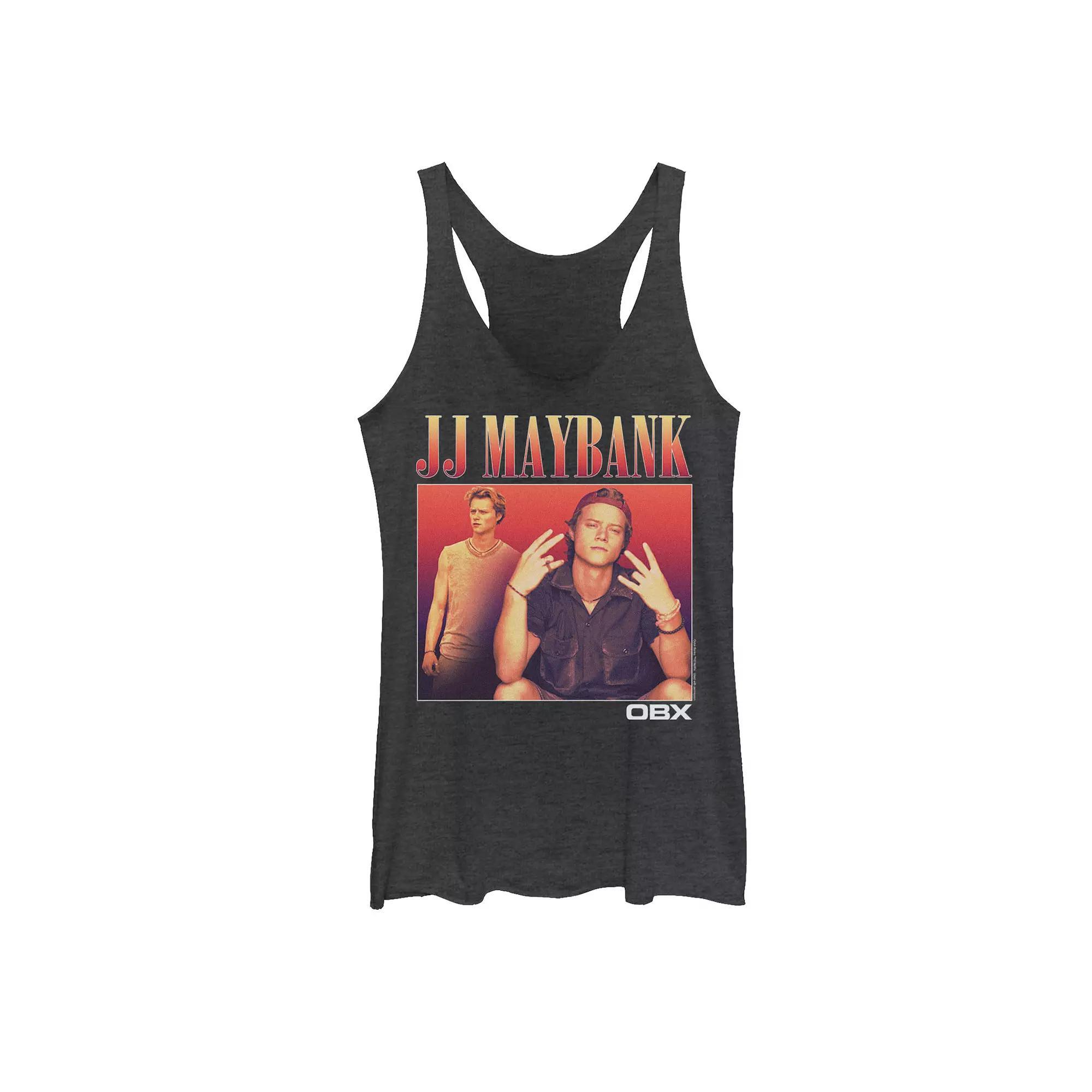 Juniors' Outer Banks JJ Maybank Portrait Graphic Tank Top, Girl's, Size: XS, Black Grey Product Image