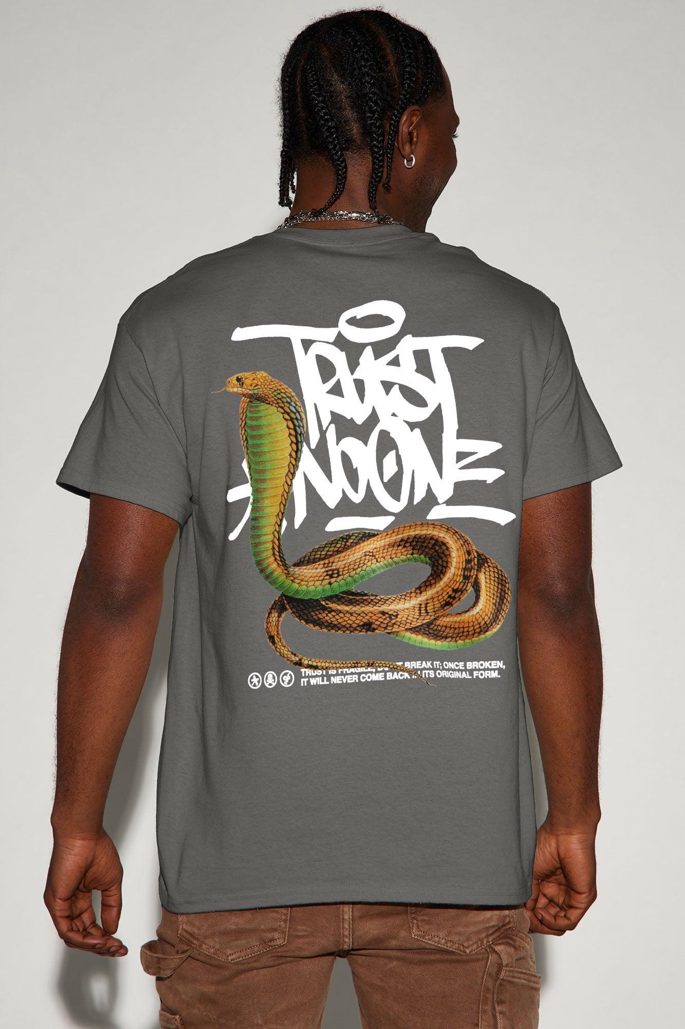 Beware Of Snakes Short Sleeve Tee - Charcoal Product Image