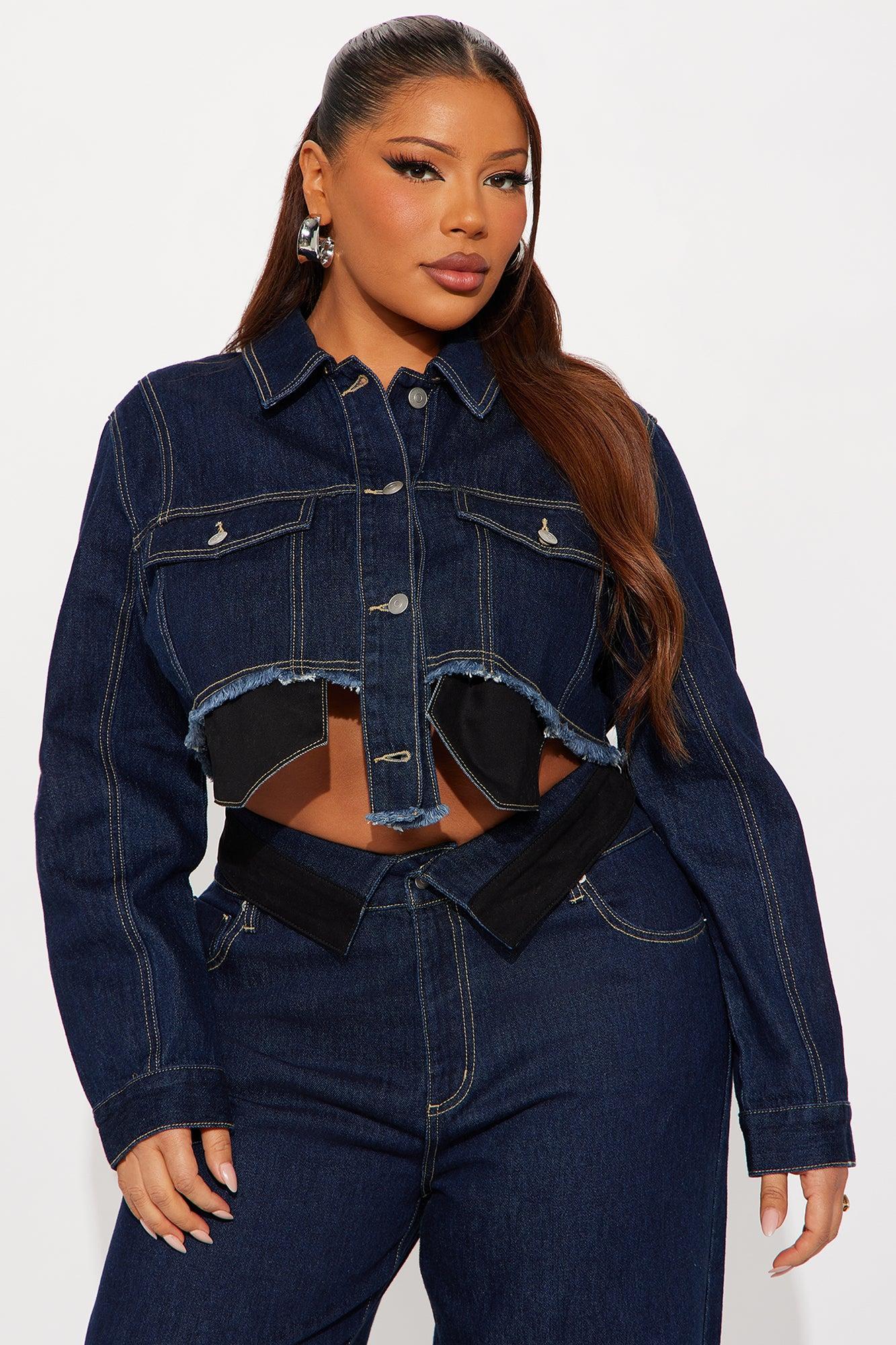 Nori Denim Washed Pant Set - Dark Denim Product Image