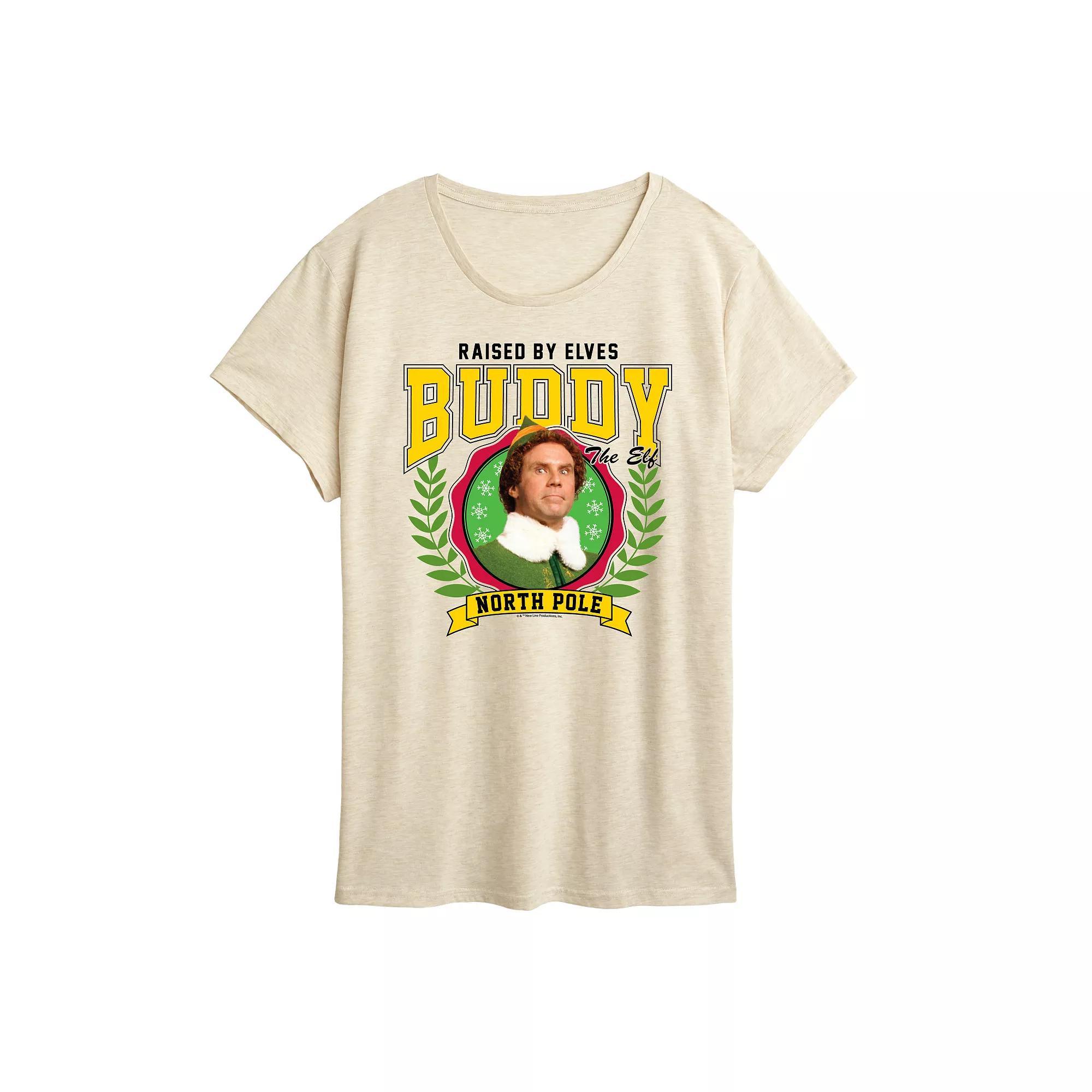 Womens Elf Raised By Elves Graphic Tee Product Image