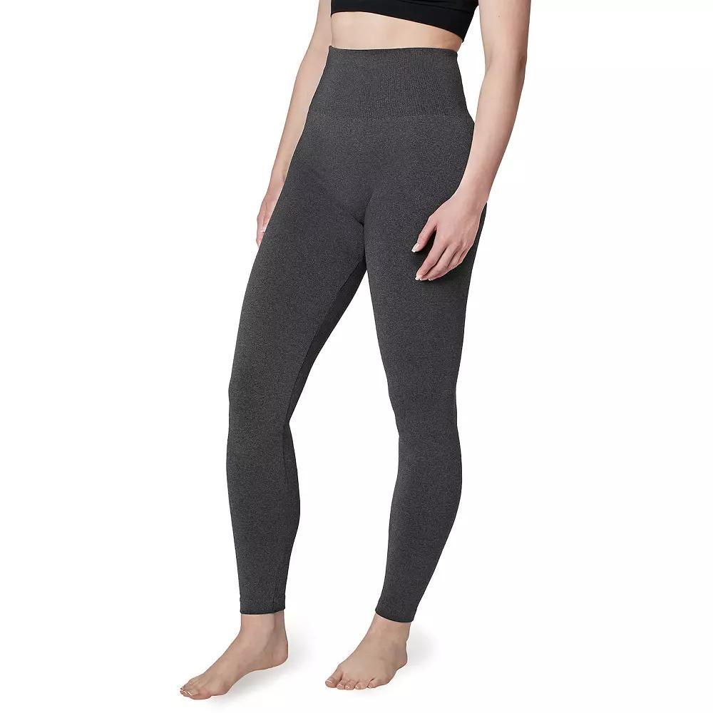 Women's Warners Seamless Solid Leggings, Size: Large-XL, Oatmeal Product Image