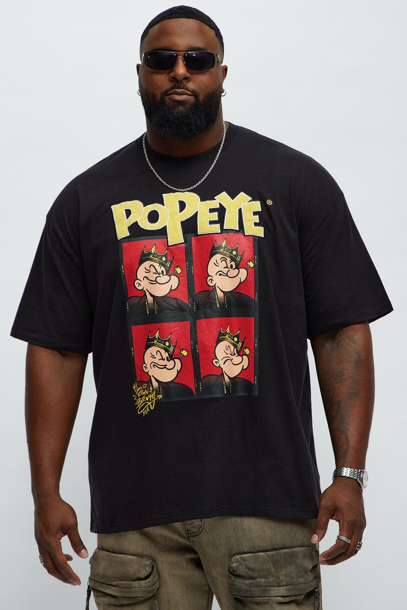 Popeye The King Short Sleeve Tee - Black Product Image