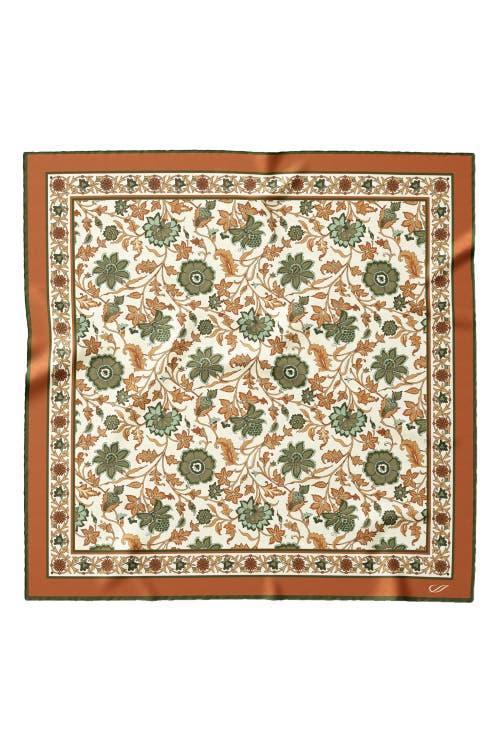 Elizabetta Ibiza - Silk Pocket Squarefor Men in Terracotta at Nordstrom Product Image