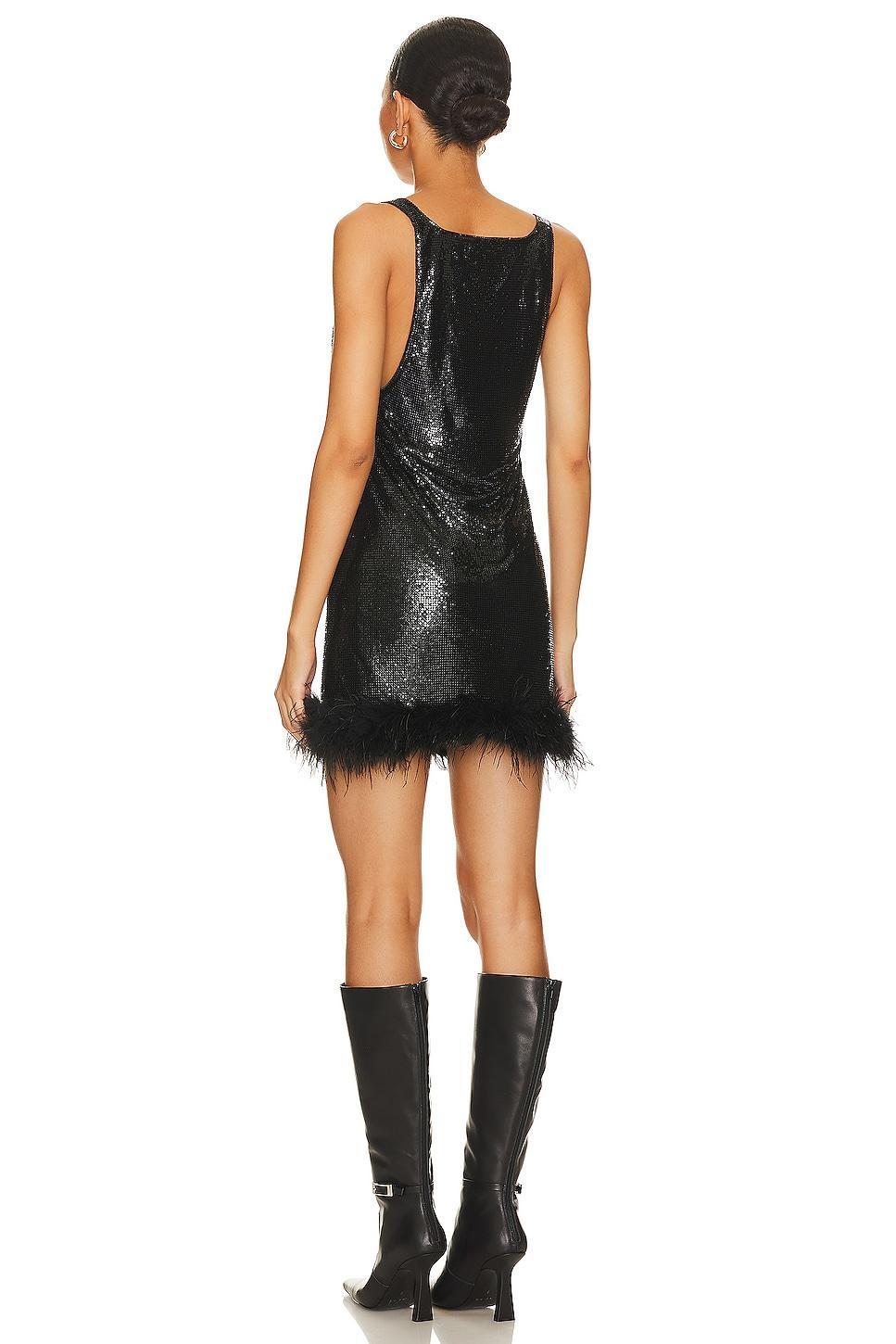 Chainmail Feather Mini Dress h:ours Product Image