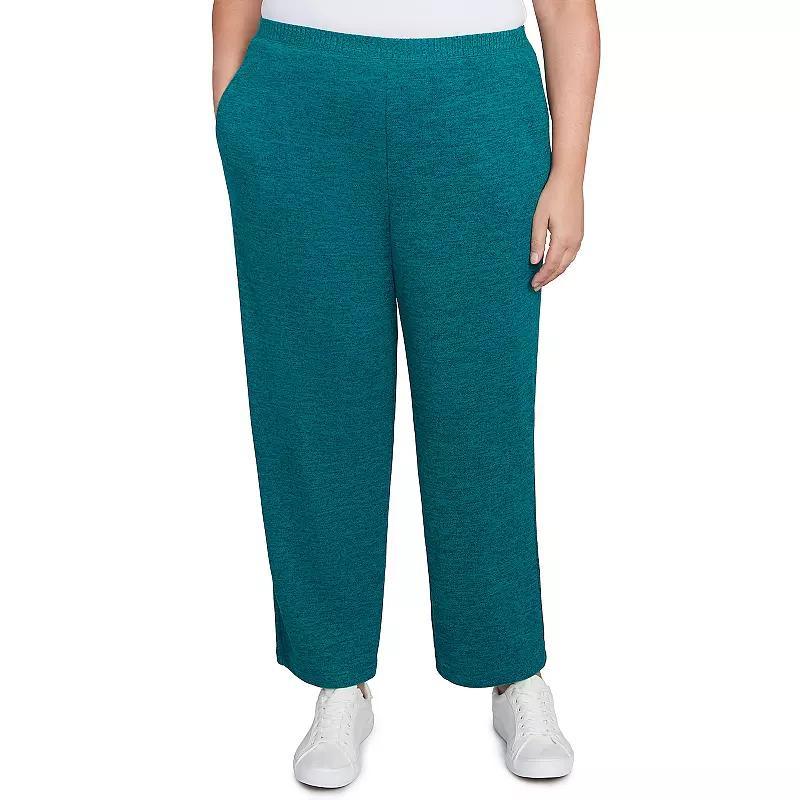 Plus Size Alfred Dunner Classic Straight Leg Medium Length Pants, Women's, Size: 3XL, Blue Product Image